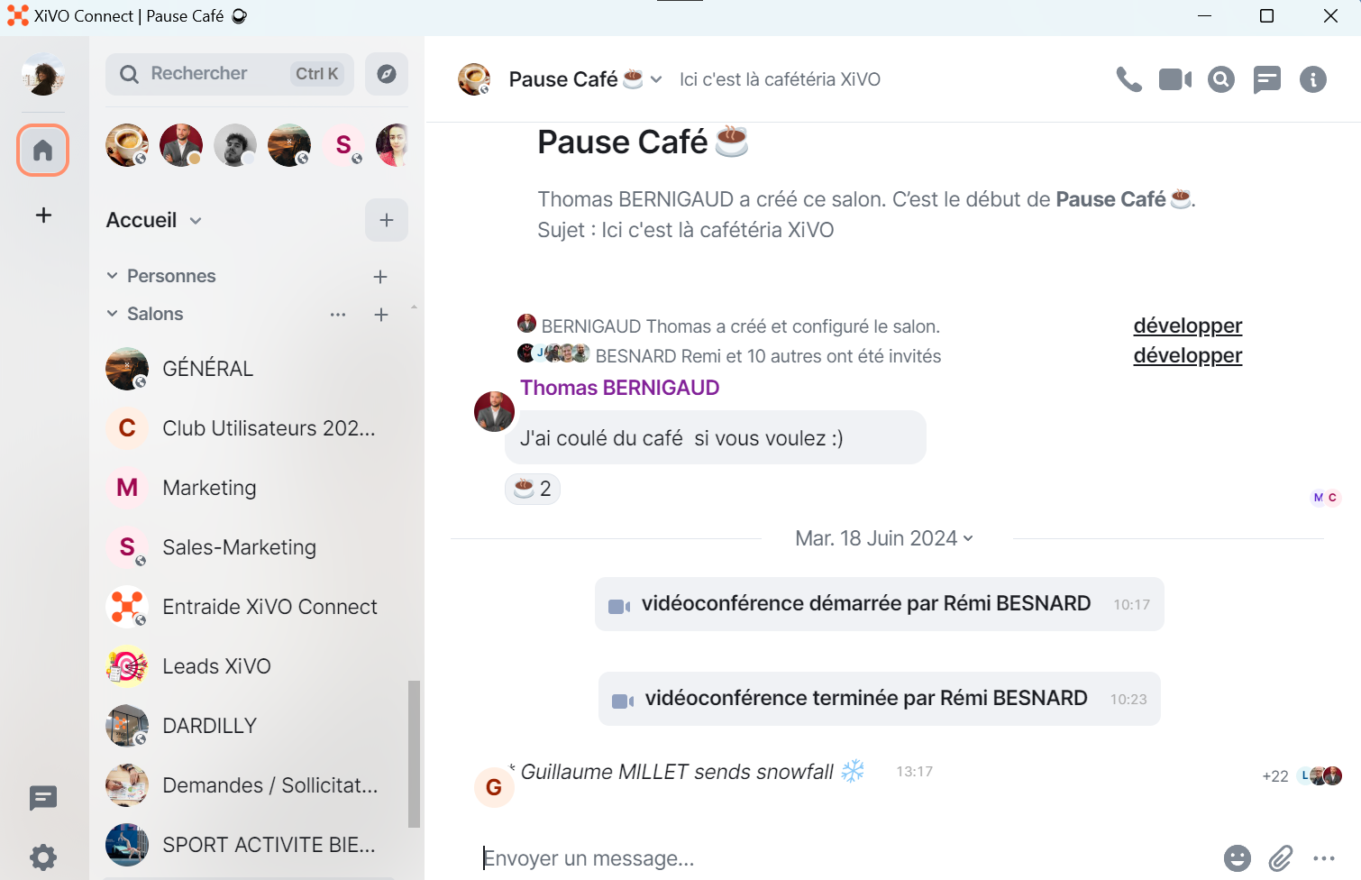 XiVO Connect Outil collaboratif